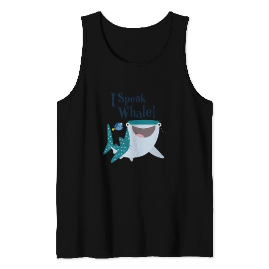Disney Pixar Finding Dory Destiny amp; Dory I Speak Whale Logo Tank Tops