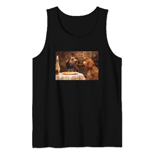 Disneyss Lady And The Tramp Live Action Shared Spaghetti Tank Tops