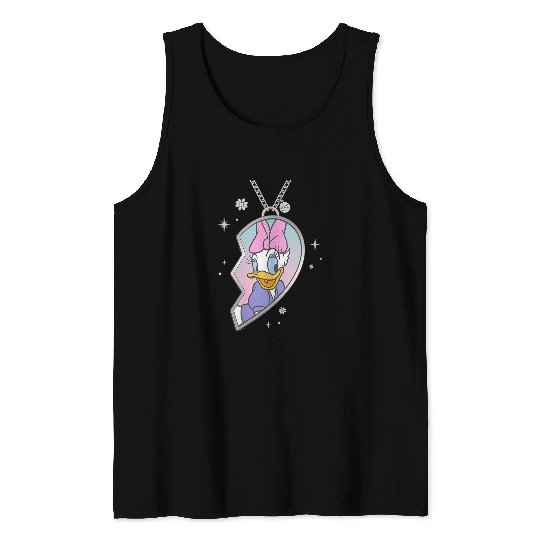 Disneyss Bff Best Friends Matching Heart Necklace Daisy Duck Tank Tops
