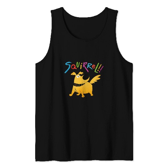 Disney Pixar UP Dug Squirrel Pose Tank Tops