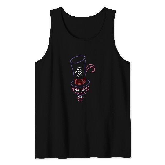 Disneys Dr. Facilier Neon Face Tank Tops
