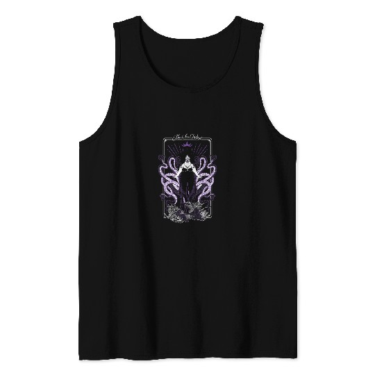 Disney Ursula Tarot Card Poster Tank Tops