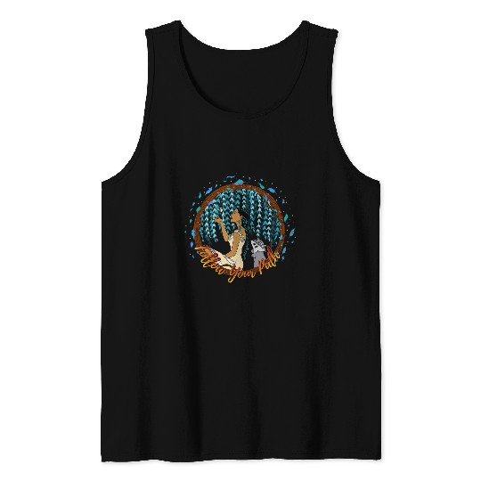 Disney Pocahontas Follow Your Path Circle Text Tank Tops