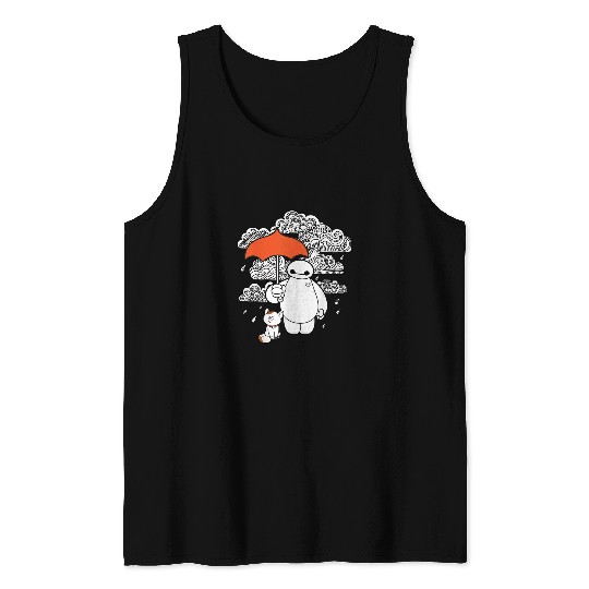 Disney Big Hero 6 Baymax Patterned Clouds Tank Tops