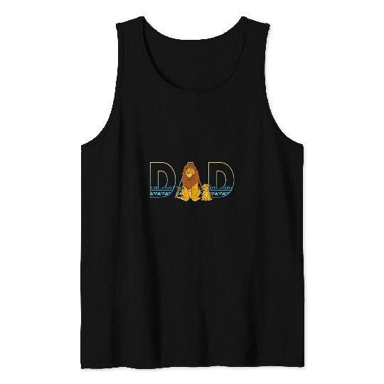 Disney The Lion King Simba And Mufasa Dad Tank Tops