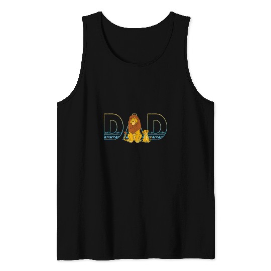Disney The Lion King Simba and Mufasa Dad Tank Tops