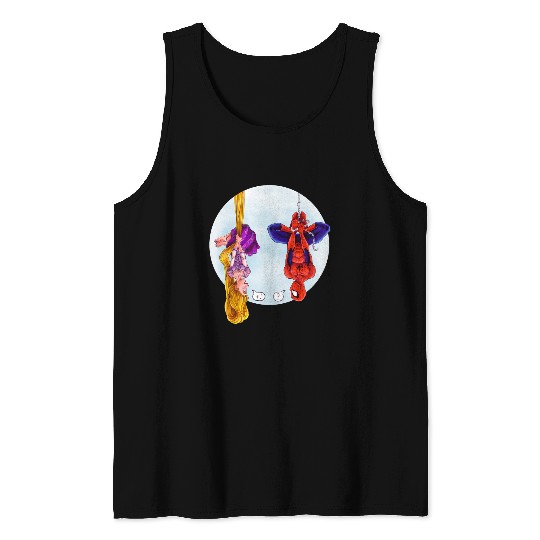 Disney Rapunzel And Marvel Spider-Man Tank Tops, Disney Princess, Fans Gift