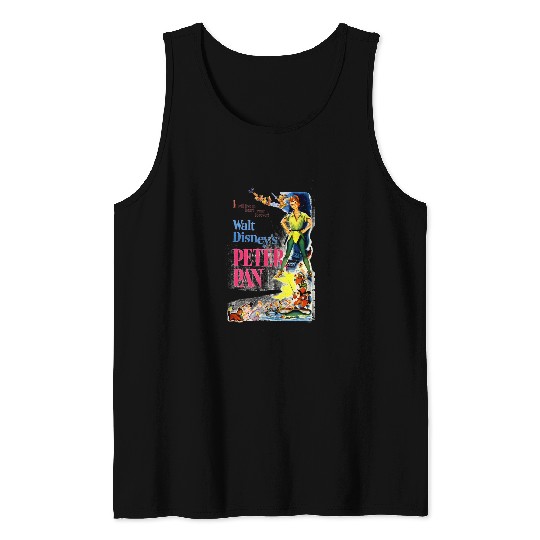 Disneys Peter Pan Vintages Cartoon Swea Swea Tank Tops