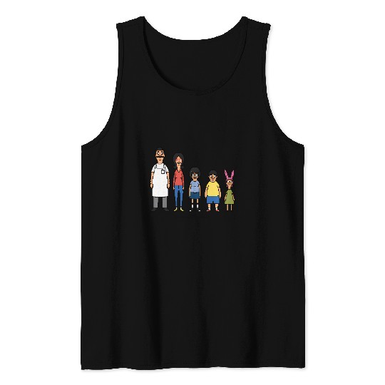 Bob'S Burgers 8 Bit Tank Tops