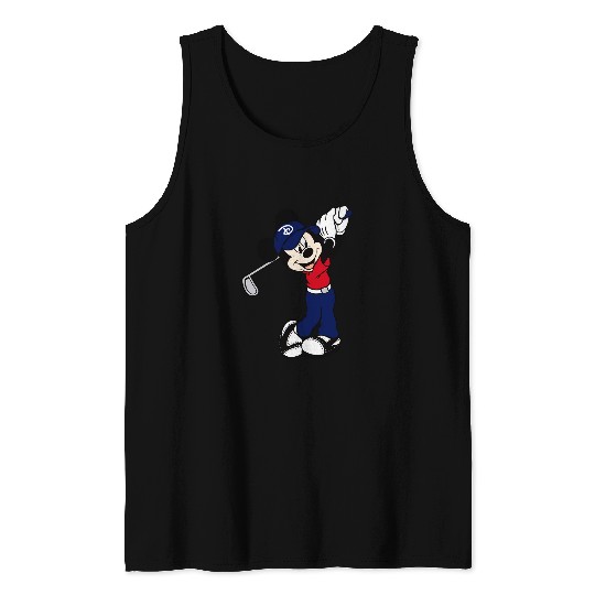 Mickey Mouse Golf Disney Tank Tops, Mickey Unisex Tank Tops, Mickey