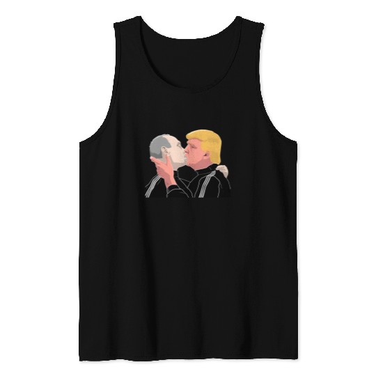 trump kissing putin Tank Tops