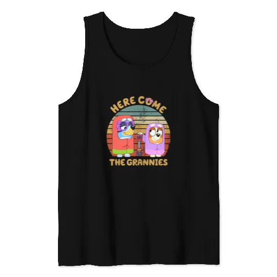BlueyDad Here Come the Grannies Shirt  Janet And Rita Shirt BlueyDad Family Shirt Tank Tops