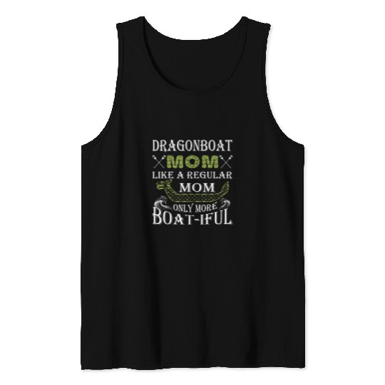 Dragon Boat Mom Cool Dragon and Chinese Boat Racing Team Tank Tops