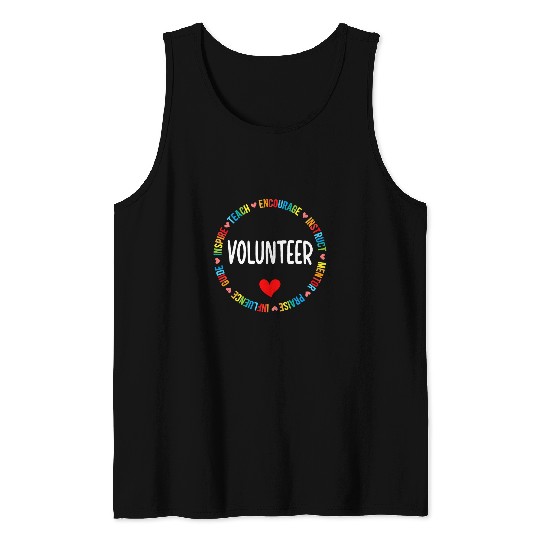 Volunteer Appreciation Circle Voluntary Worker Volunteering 1 Tank Tops