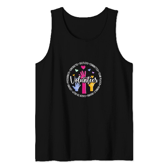 Volunteer Appreciation Circle Volunteering Voluntary Worker 1 Tank Tops