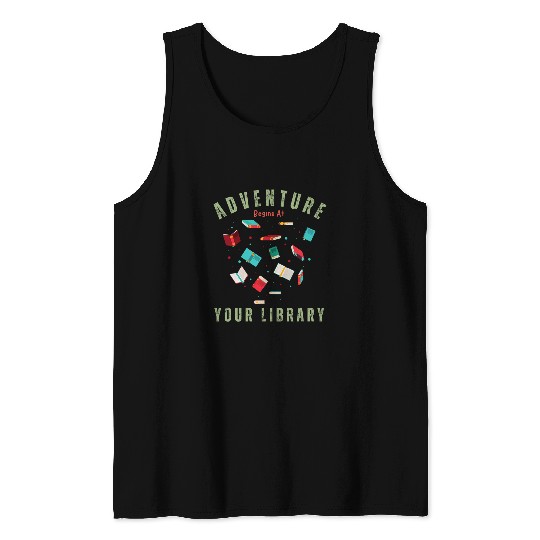 Adventure Begins At Your Library Summer Reading Program 2024 4 Tank Tops