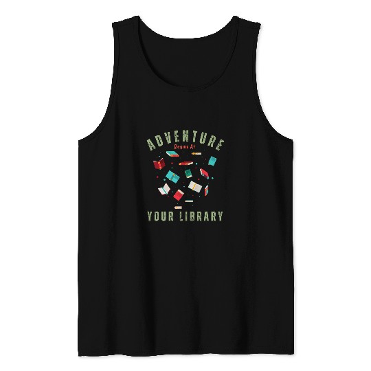 Adventure Begins At Your Library Summer Reading Program 2024 4 Tank Tops