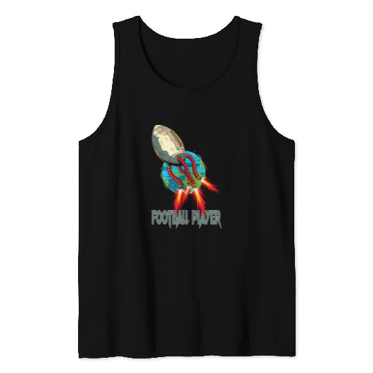 1 Football Player Football Rugby Men Women Kids Tank Tops