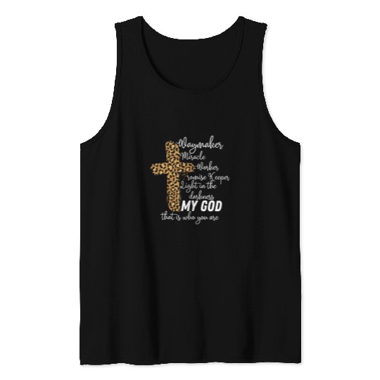 Way Maker Miracle Worker Promise Keeper Light Christian Tee Tank Tops