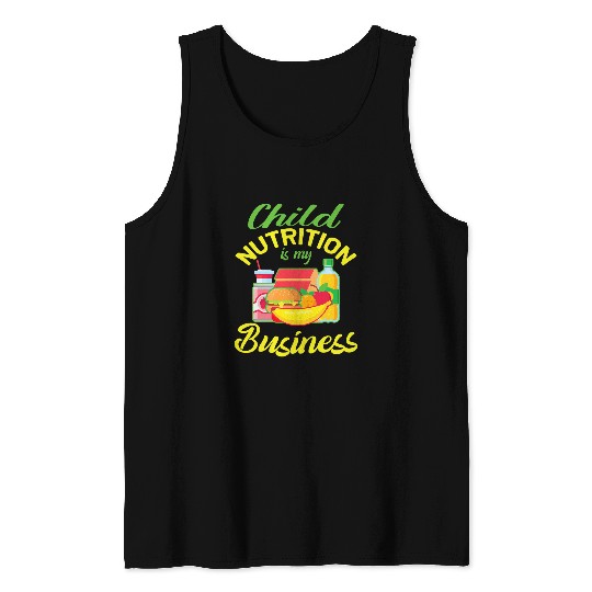 School Child Nutrition Lunch lady School Cafeteria Worker Tank Tops