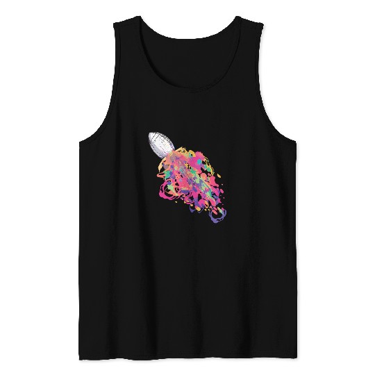 American Football Splash Rugby Sport Football Player Team Tank Tops