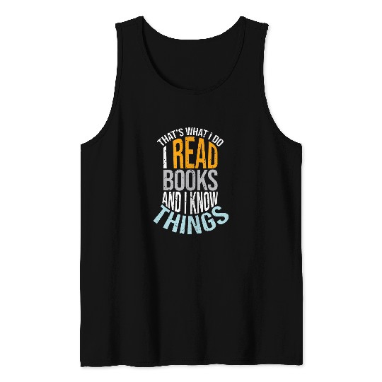 Bookworm Book Reading Library Literature Book Nerd 2 Tank Tops