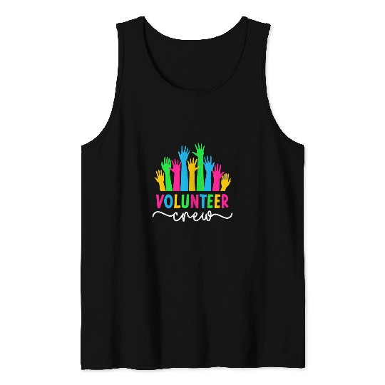Volunteer Crew Voluntary Worker Squad Volunteering Tank Tops