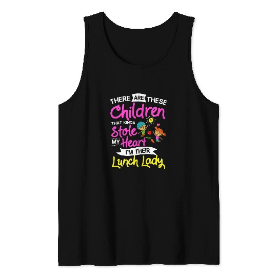 Womens Lunch Lady School Cafeteria Worker 3 Tank Tops