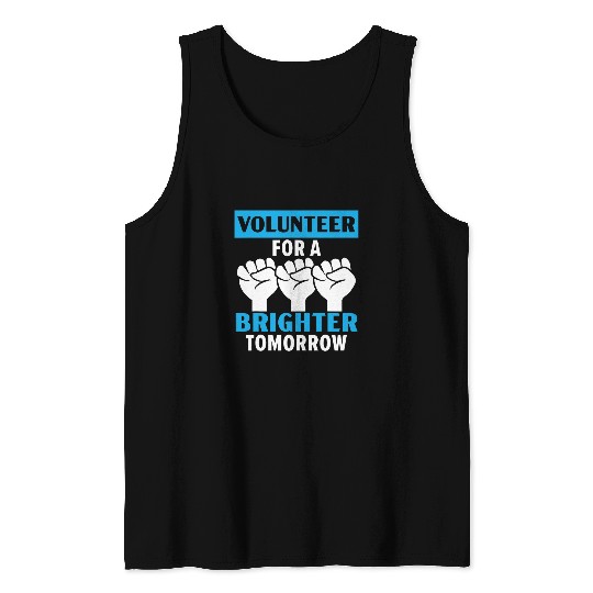 Volunteering Work Helping Hand Volunteer Worker 5 Tank Tops