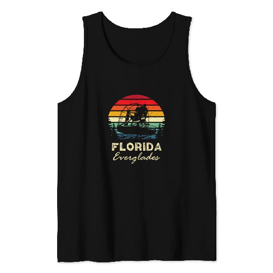 Florida Everglades National Park Airboat Swamp Fan Air Boat Tank Tops