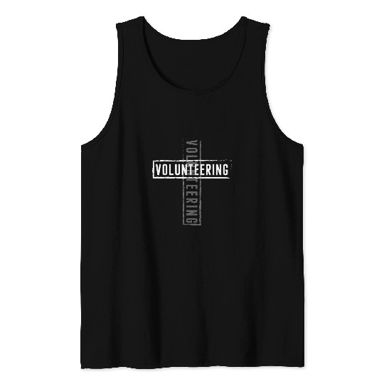 Volunteering Cross Jesus Volunteer Tank Tops