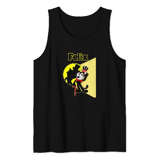 Felix Cartoon onStage in Spotlight Wears Bow Tie Top Hat Tank Tops