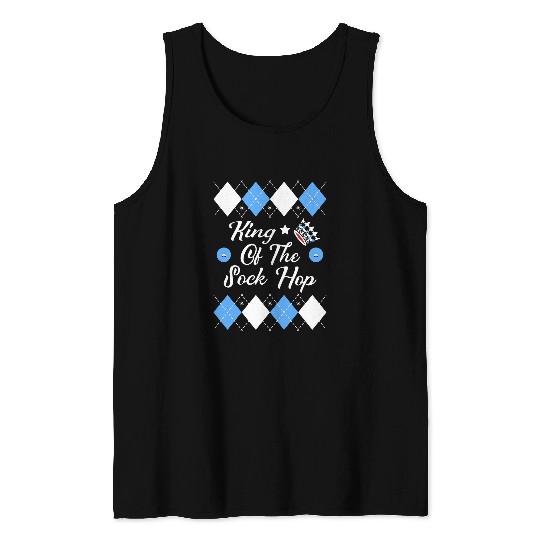 1950s Sock Hop Dance 50s Party Rock N Roll Rockabilly Argyle Tank Tops
