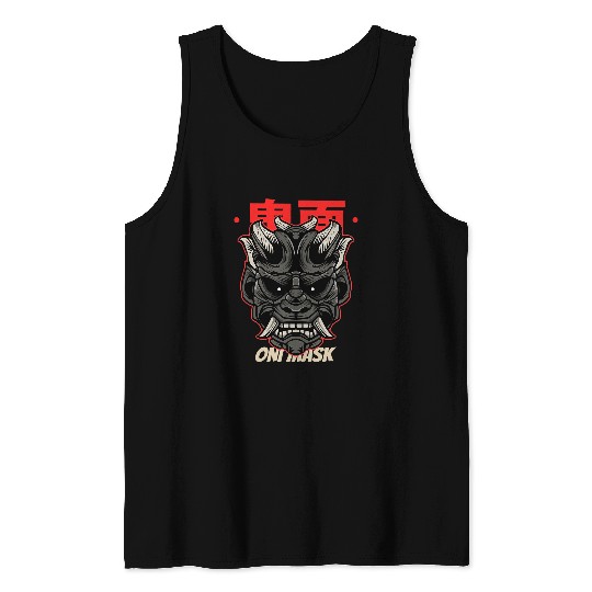 Ancient Japanese Samurai Bushido Katana Ronin Demon Warrior Tank Tops