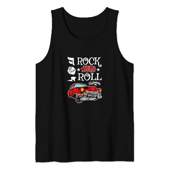 50s Sock Hop Party Rock N Roll Retro 1950s Rockabilly Rocker 1 Tank Tops