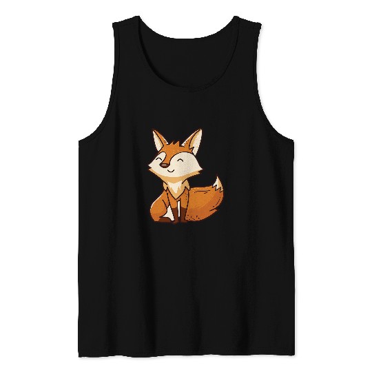 Fox Lover Cute Fox Zookeeper Wild Nature Lover Tank Tops