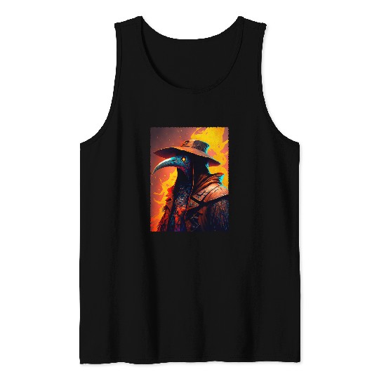 Leeches Steampunk Mystical Power Plague Doctor Tank Tops