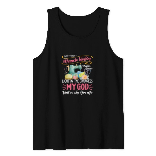 Way maker miracle worker promis keeper ligth in the darkness Tank Tops