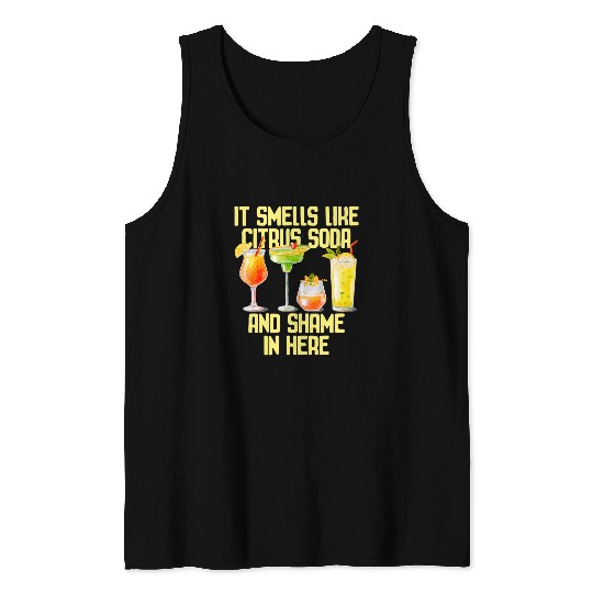 It Smells Like Citrus Soda and Shame in Here Funny Lemons Tank Tops
