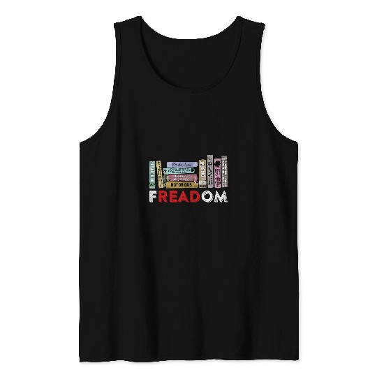 Freadom freesdom Read Book Ruth Bader Ginsburg Tank Tops