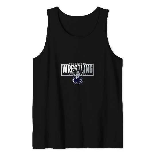 Penn State Nittany Lions Wrestling Match Dark Heather Tank Tops