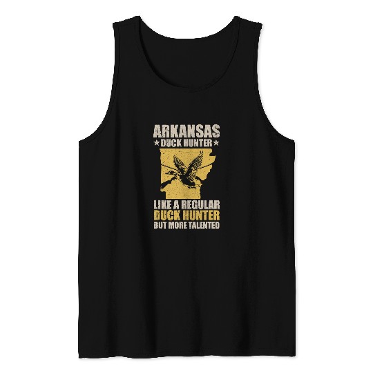 Ducks Quack Hunting Quote for a Waterfowl Hunter 249 Duckie Ducks Tank Tops
