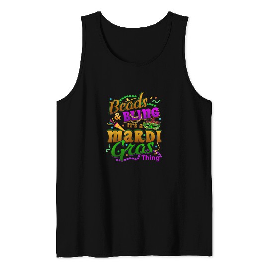 Beads And Bling Its A Mardi Gras Thing carnivals Costume 2 Tank Tops