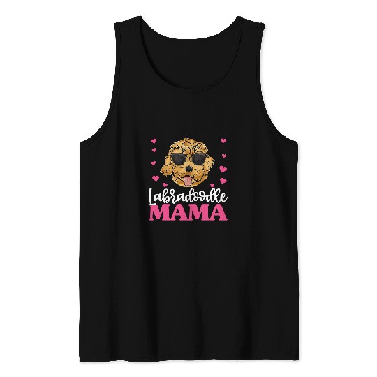 Dog Goldendoodle Cute Labradoodle Goldendoodle Mama Mothers Day Dog Mom Tank Tops