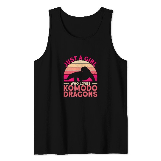 Lizard Lover Just A Girl Who Loves Komodo Dragons Komodo Dragon Lizard Tank Tops