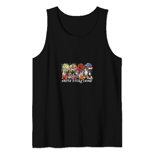 Bully Happy Everything Pitbull Dog Seasons All Year Tree Lover34 Pitbull Dog Tank Tops