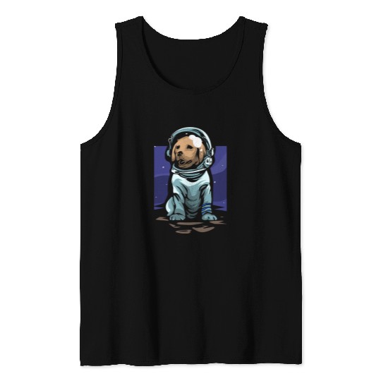 Astronauts Labrador Retriever Astronaut Space Dogs Tank Tops