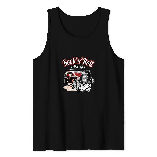 Hot Rod Rockabilly Clothing 50s Sock Hop vintages Classic Car 2 Tank Tops