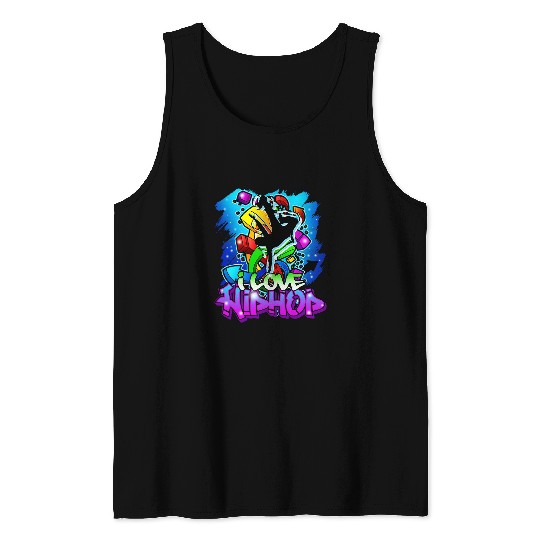 Hiphopfor Rapper Men Beatbox Rap Graffiti 1 Tank Tops