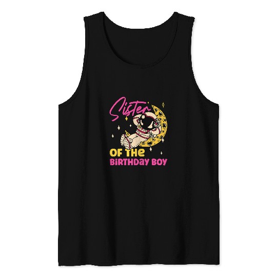 Astronauts Sister Of The Birthday Boy Astronaut Tank Tops